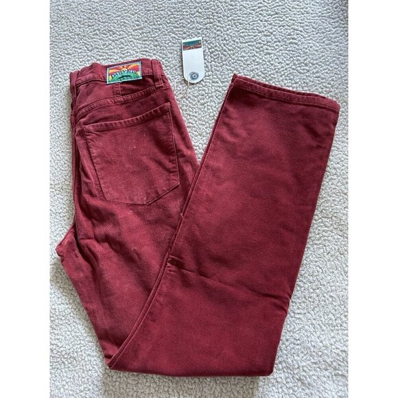 DAILY BLUE by ADRIANO GOLDSCHMIED Manya Corduroy Jeans Swing Burgundy Size 28 - Picture 4 of 12
